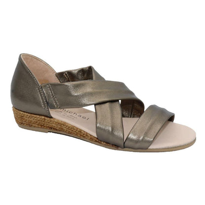ERIC MICHAEL NETTIE WOMEN'S SANDAL in Metallic