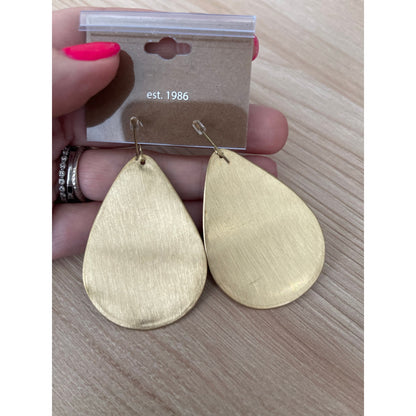 Pink Mesh Flower Embroidered Teardrop Elegance Earrings