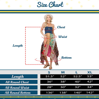 Young Threads Handkerchief Dress with Patches
