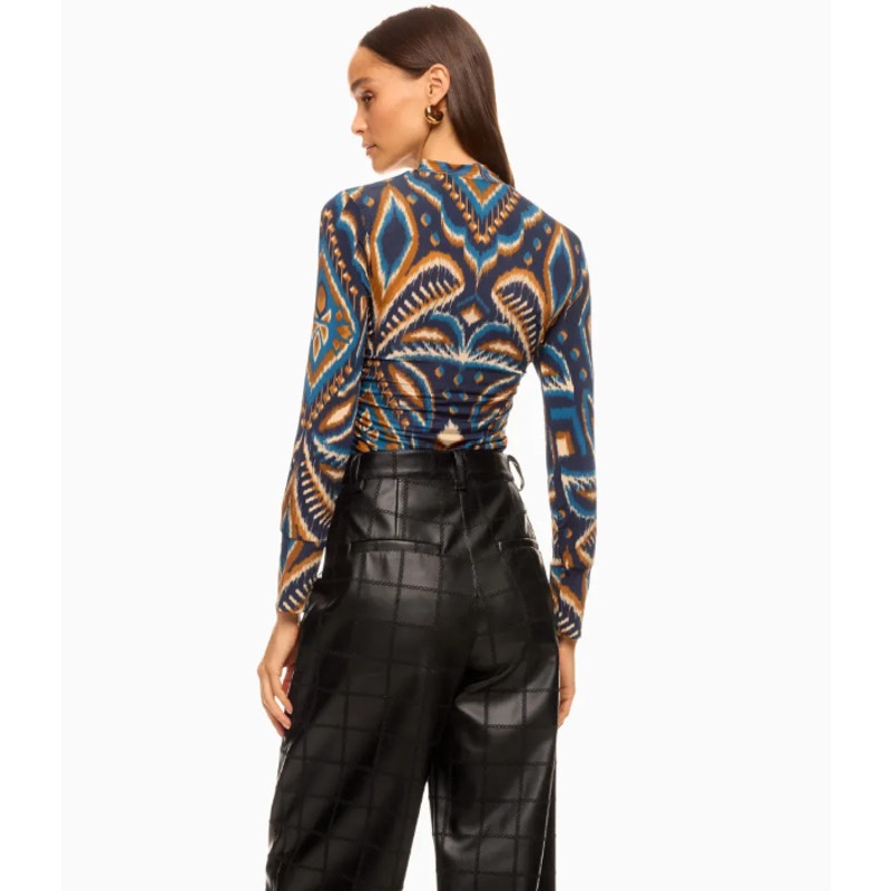 Farm Rio Pineapple Ikat Blouse