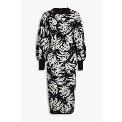 FARM Rio Jacquard-knit midi dress