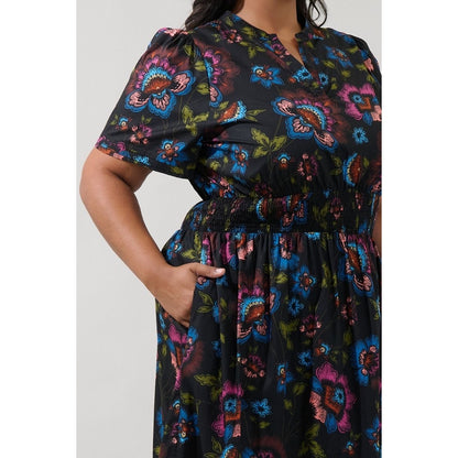 Sugarlips Belraj Poplin Maxi Dress Duna Floral - XS-3X
