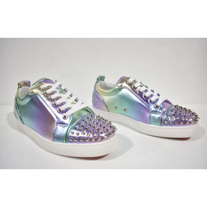 Christian Louboutin Men's Fun Louis Junior Spikes Flat Licorne Low Sneaker - Size 8.5