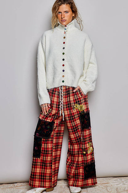 Pol Clothing - Chic Collar Button Knit Cardigan Cozy Oversized Sweater SALE