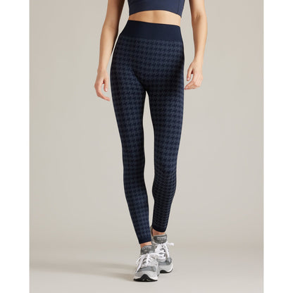 Rhone Navy Blue Houndstooth Seamless Legging