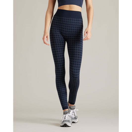 Rhone Navy Blue Houndstooth Seamless Legging