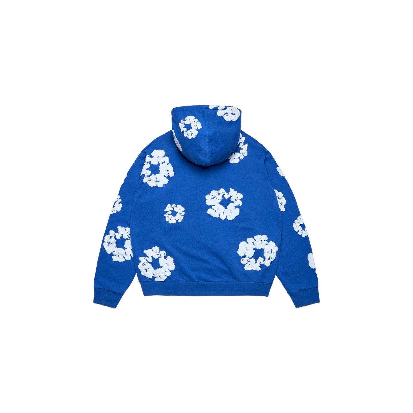 Denim Tears Cotton Wreath Blue  Zip Up Hoodie - Size M