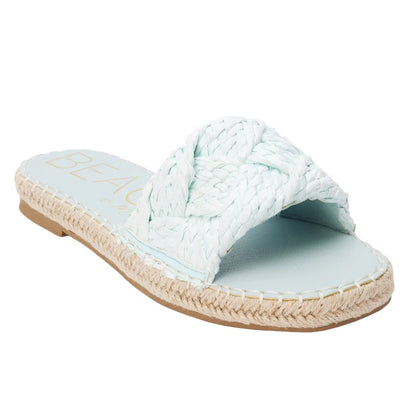 Beach by Matisse Ivy Espadrille Slide Sandals in Aqua