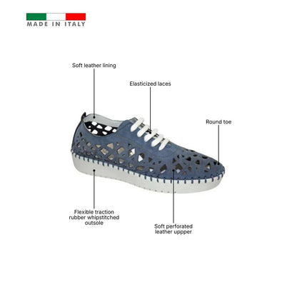 ERIC MICHAEL DOLORES WOMEN'S SNEAKER in Denim