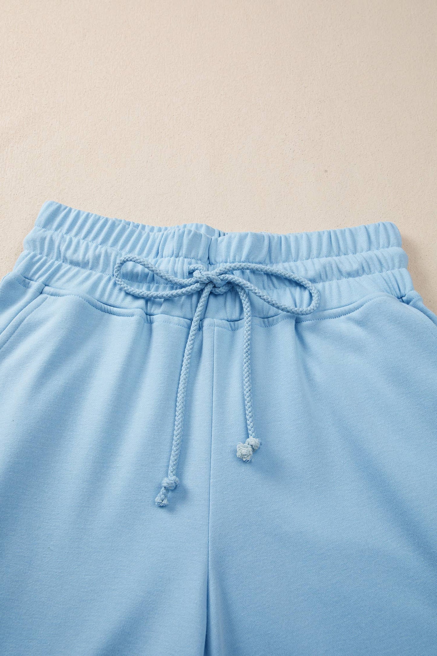 Cozy Tee and Wide Leg Pants 2pcs Set - Blue or Pink