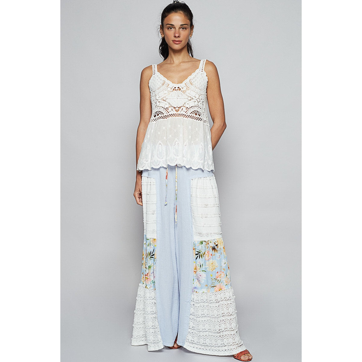 POL Flared Leg Vintage Wash Pants