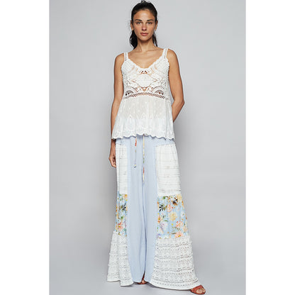 POL Flared Leg Vintage Wash Pants