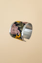 ZAD Yellow Flower Embroidery Cuff Bracelet