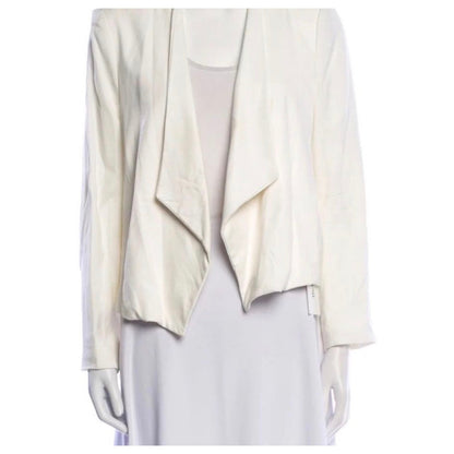 Alice + Olivia Lambs Leather Open Jacket