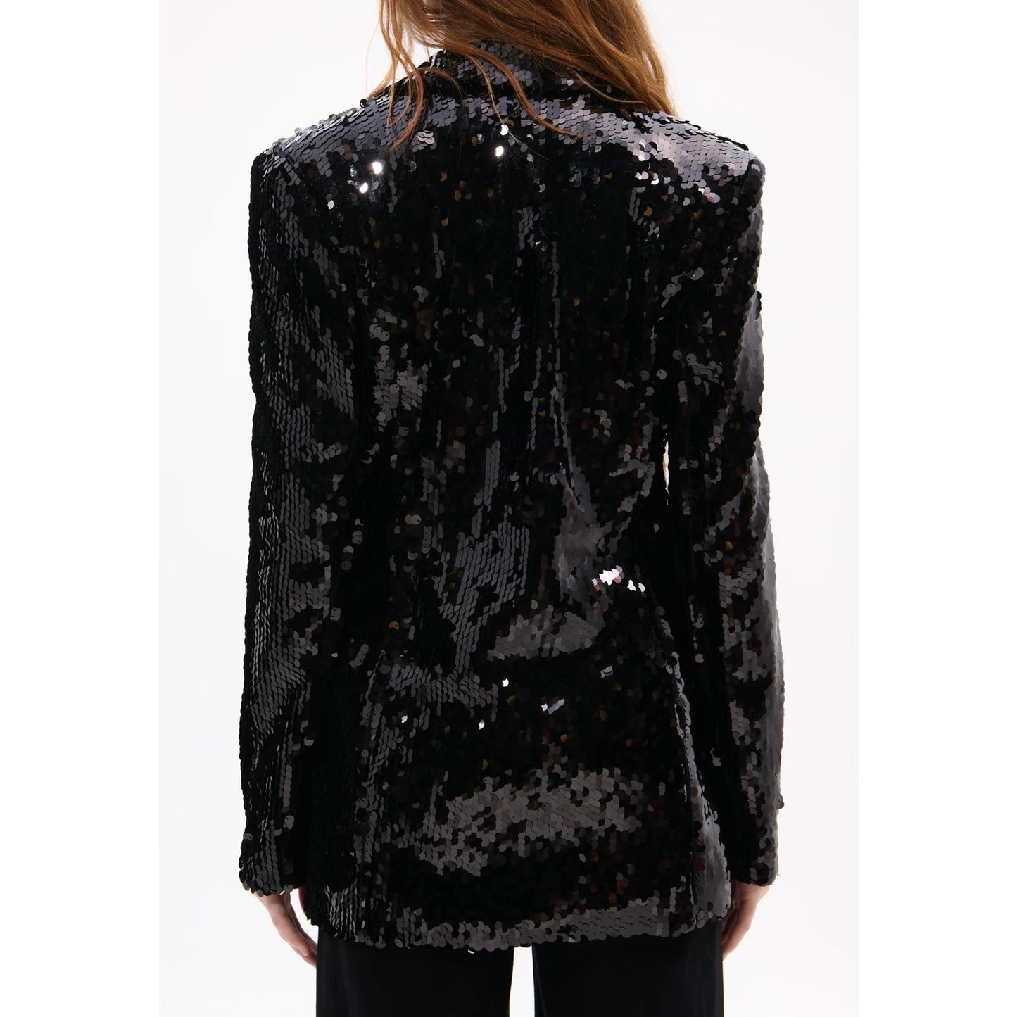 Azalea Wang Dubai Black Sequin Blazer