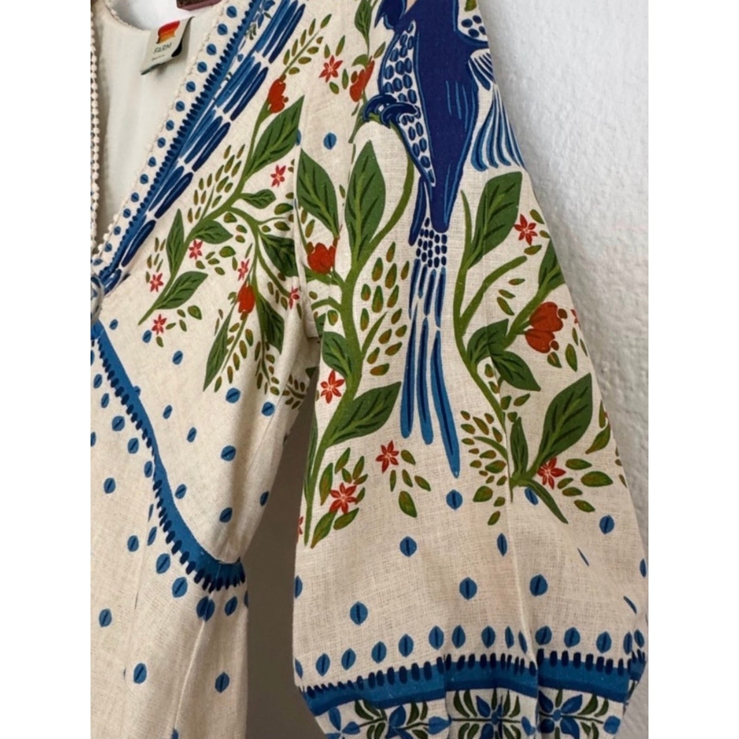 Farm Rio Blue and White Floral Maxi