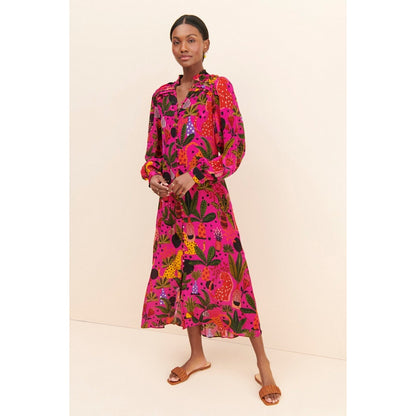 Farm Rio Pop Leopards Chemise Dress
