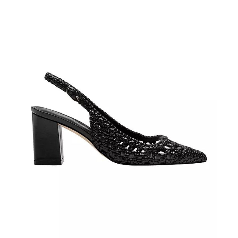 Marc Fisher LTD Women's Zaiden Woven Block Heel Slingback Pumps