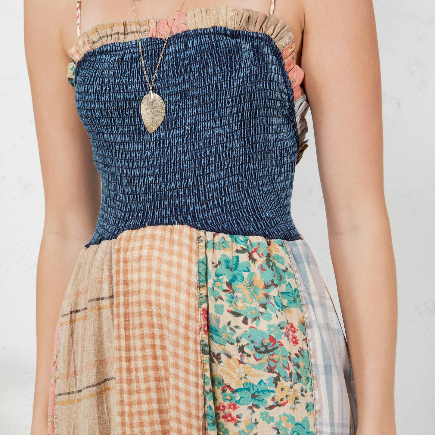 Young Threads Handkerchief Dress with Patches