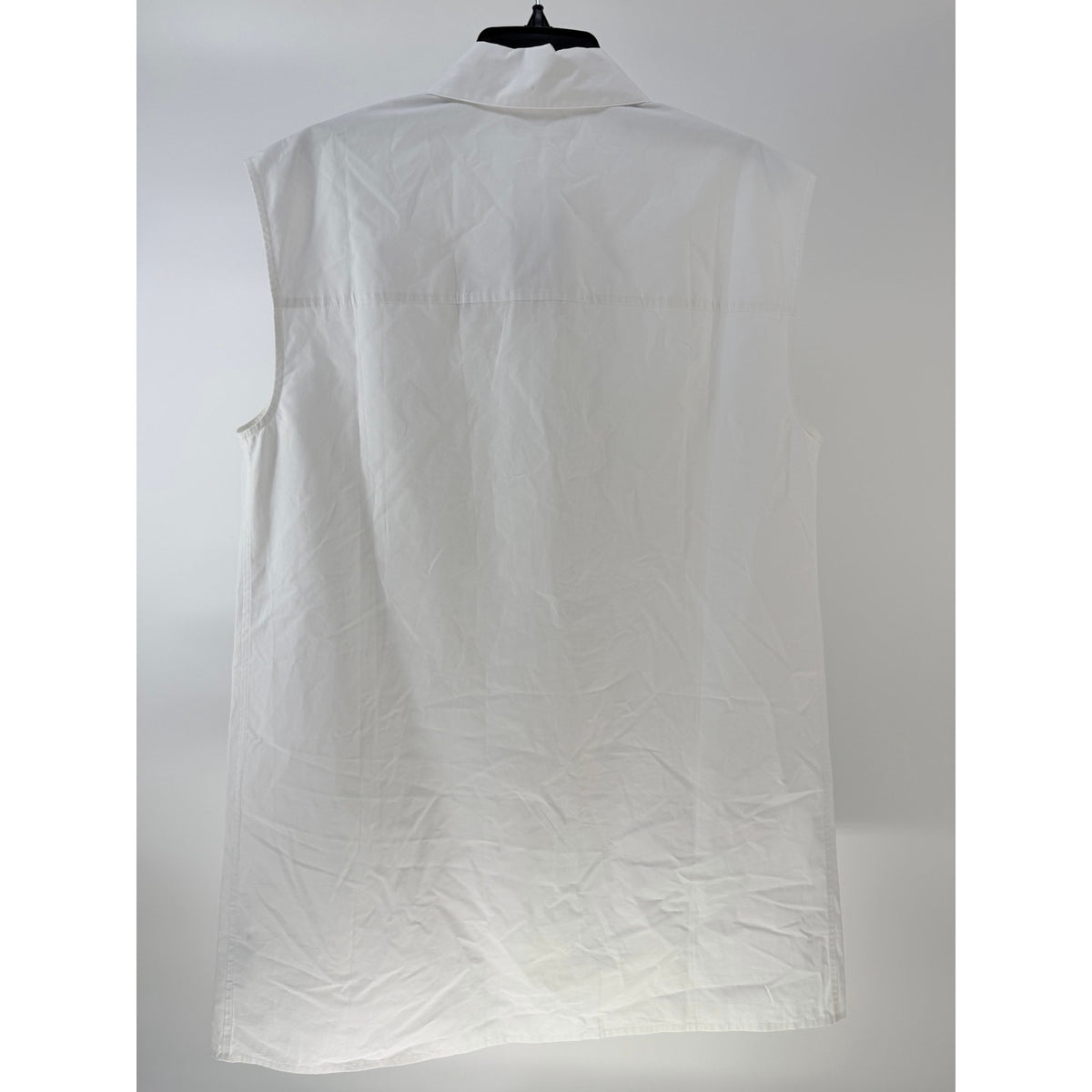 FRAME Cotton-Poplin Sleeveless Shirt Dress
