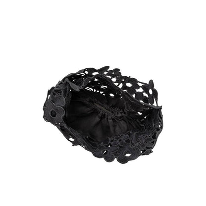 Melie Bianco - Aster Black Floral Shoulder Bag