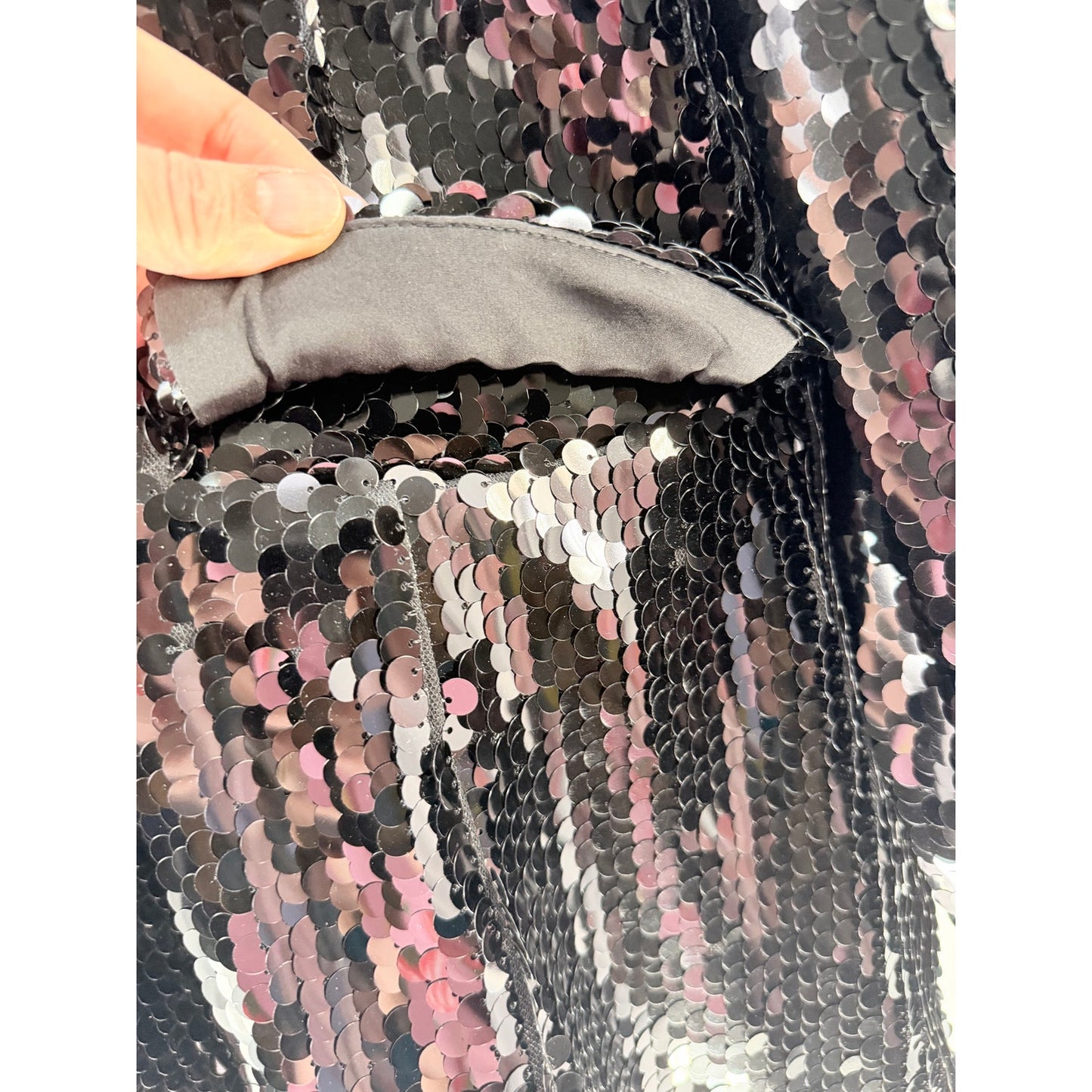 Azalea Wang Dubai Black Sequin Blazer