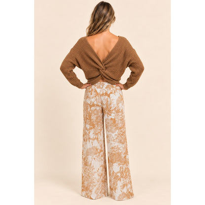 Scandal Italy Twisted Back Sweater