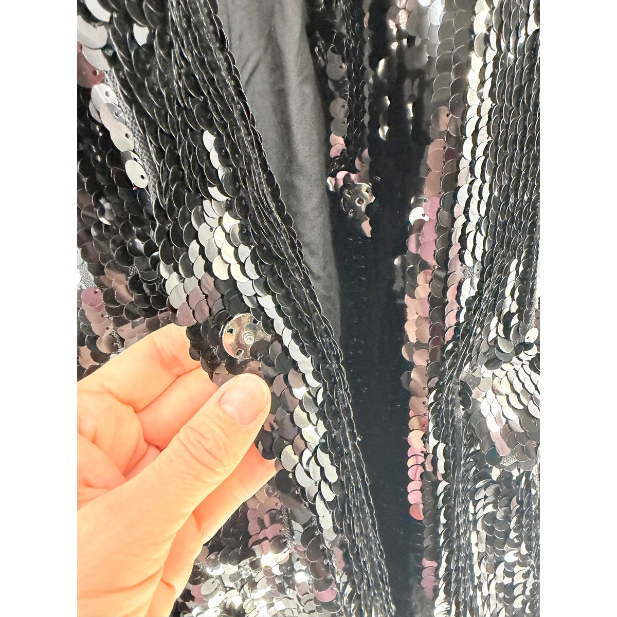 Azalea Wang Dubai Black Sequin Blazer