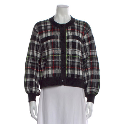 Alice + Olivia Verena Jacquard Textured Cardigan