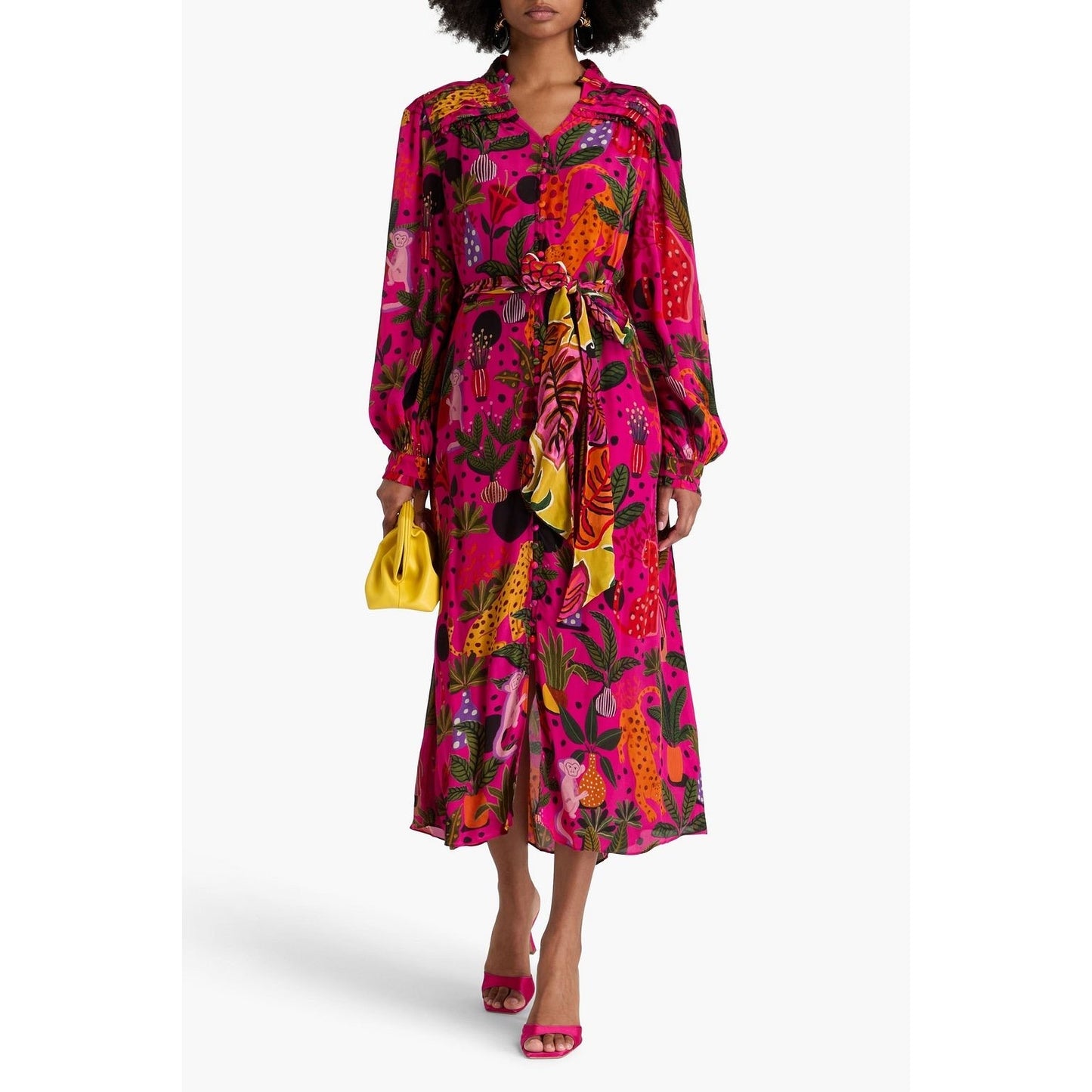 Farm Rio Pop Leopards Chemise Dress