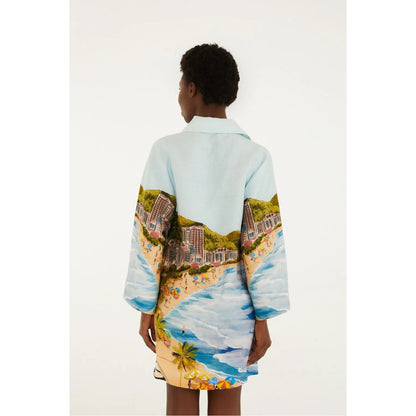 Farm Rio Copacabana Printed Kimono Dress
