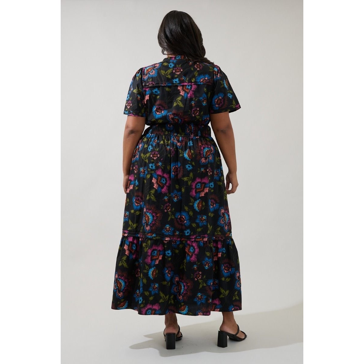 Sugarlips Belraj Poplin Maxi Dress Duna Floral - XS-3X
