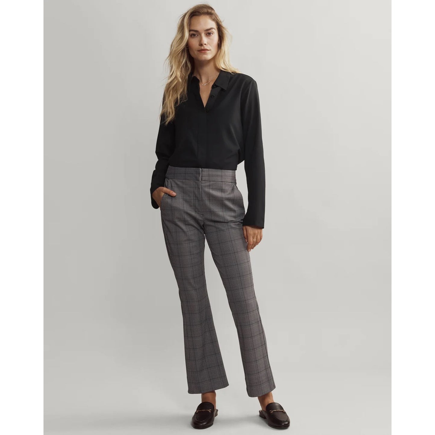 Rhone Black Mirage Button Up