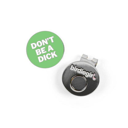 Birdie Girl Golf - Don't Be D Golf Ball Marker with Hat Clip