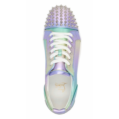 Christian Louboutin Men's Fun Louis Junior Spikes Flat Licorne Low Sneaker - Size 8.5