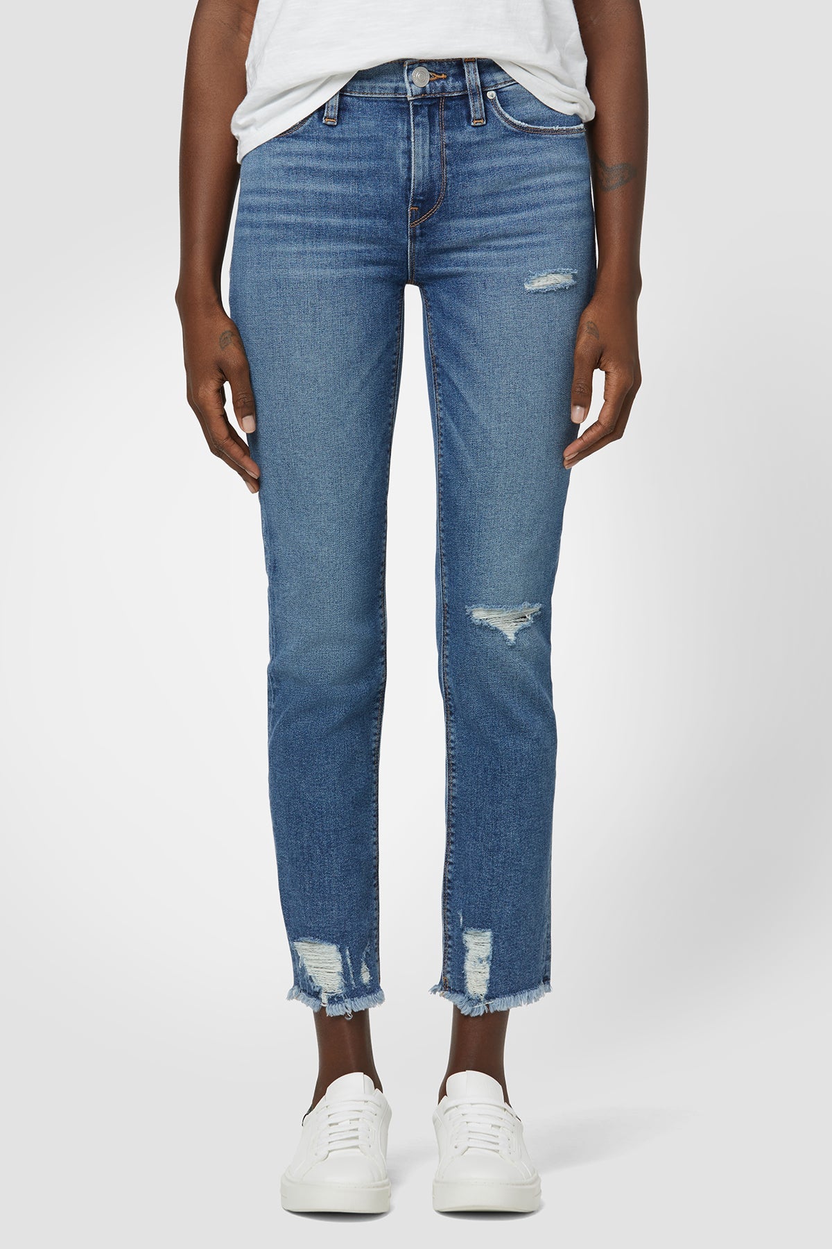 Hudson Nico Mid-Rise Straight Crop Jean