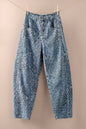 Urban Daizy Leopard Print Relaxed Straight Denim Pants