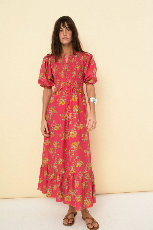 Magnolia Dress in Cherry