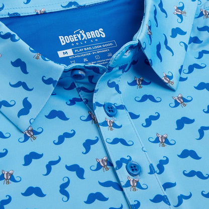 Bogey Bros Golf Co - Mustache Ride - Polo