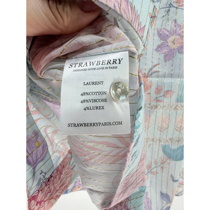 Strawberry Paris Laurent Floral Button-Up Shirt
