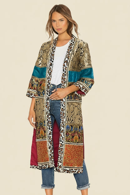 Alice + Olivia Lynn Patchwork Kimono in Multi