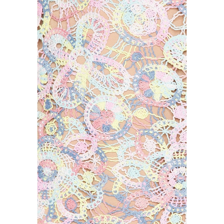 Elliatt Rue Crocheted Multi-Colored Top