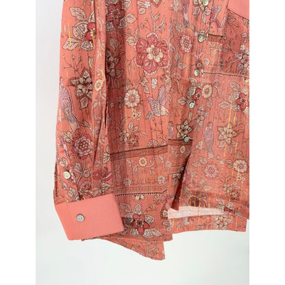 Strawberry Paris Laurent Floral Pattern Button-Up Shirt