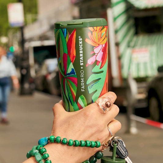 Starbucks + FARM Rio Board Leaves 16oz Stainless Steal Tumbler