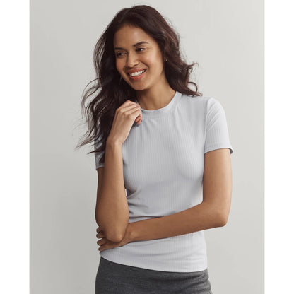 Rhone Grey Mist Modern Rib Tee