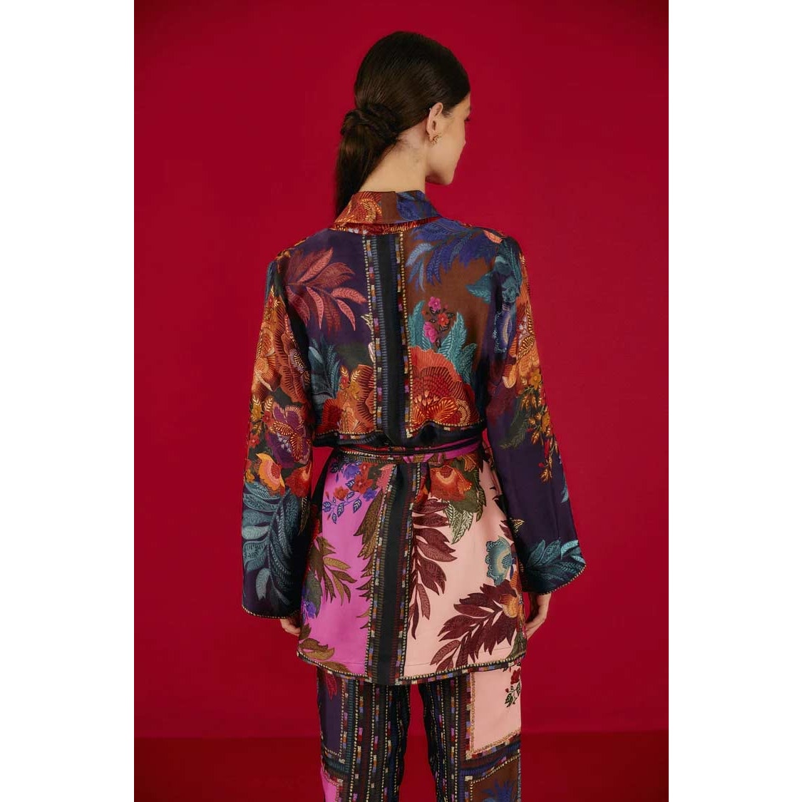 Farm Rio Flower Scarves Robe
