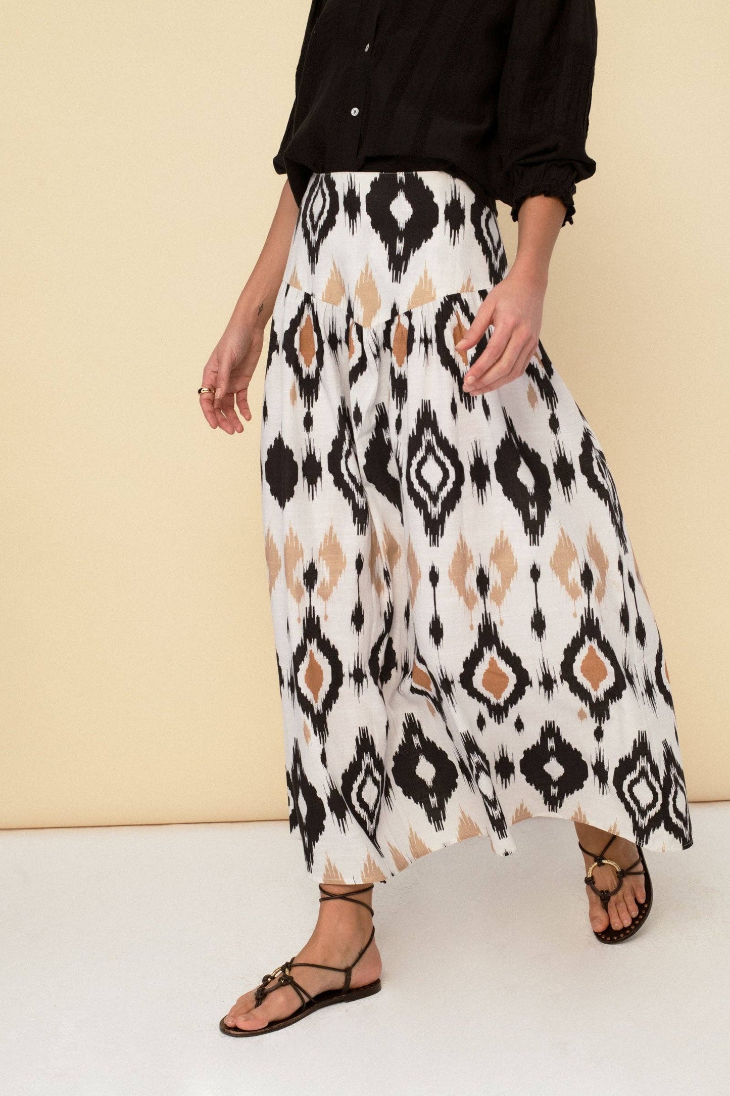 Maxi Length Skirt in Ecru