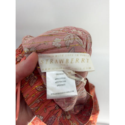 Strawberry Paris Floral Wide-Leg Pants