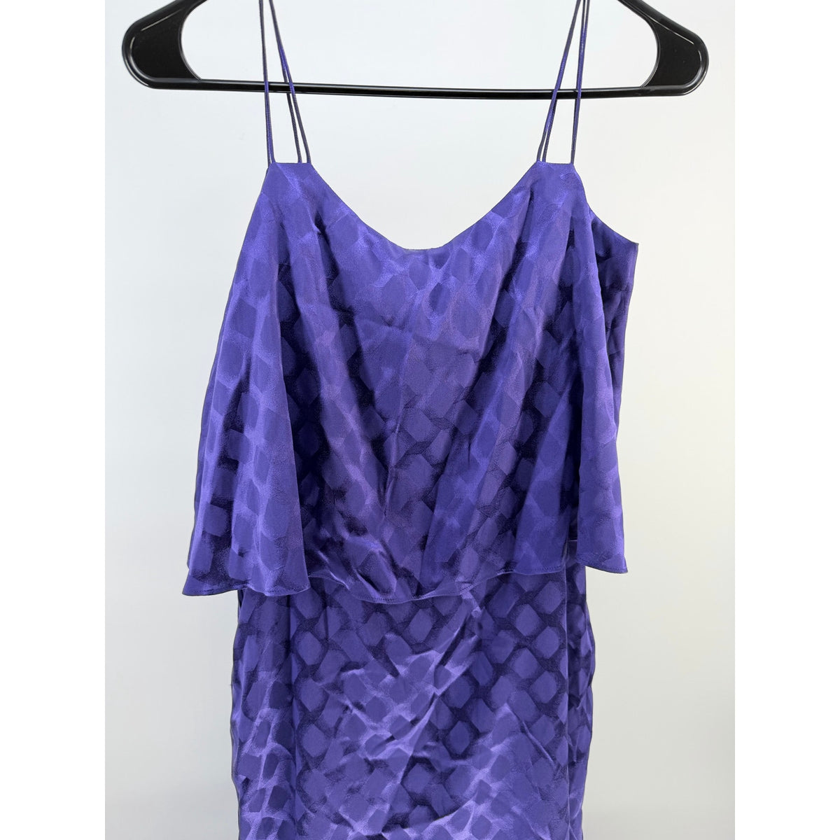 Halston Heritage Diamond Geo Print Tiered Maxi Dress