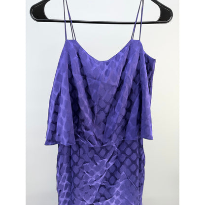 Halston Heritage Diamond Geo Print Tiered Maxi Dress